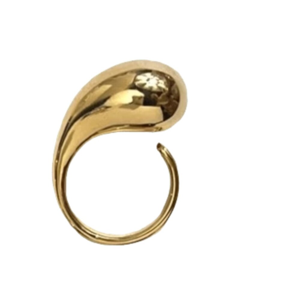 Water Drop Gold Ring NEW